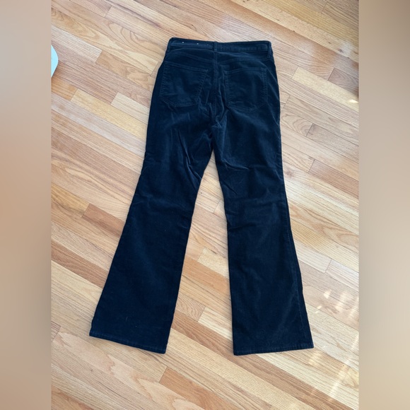 LOFT Velvet Five Pocket Flare Pants Black - Picture 11 of 11